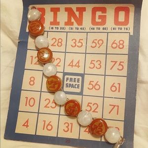 Vintage Repurposed Bingo Tile Bracelet